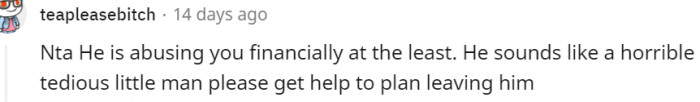 12. He sounds like a horrible tedious little man