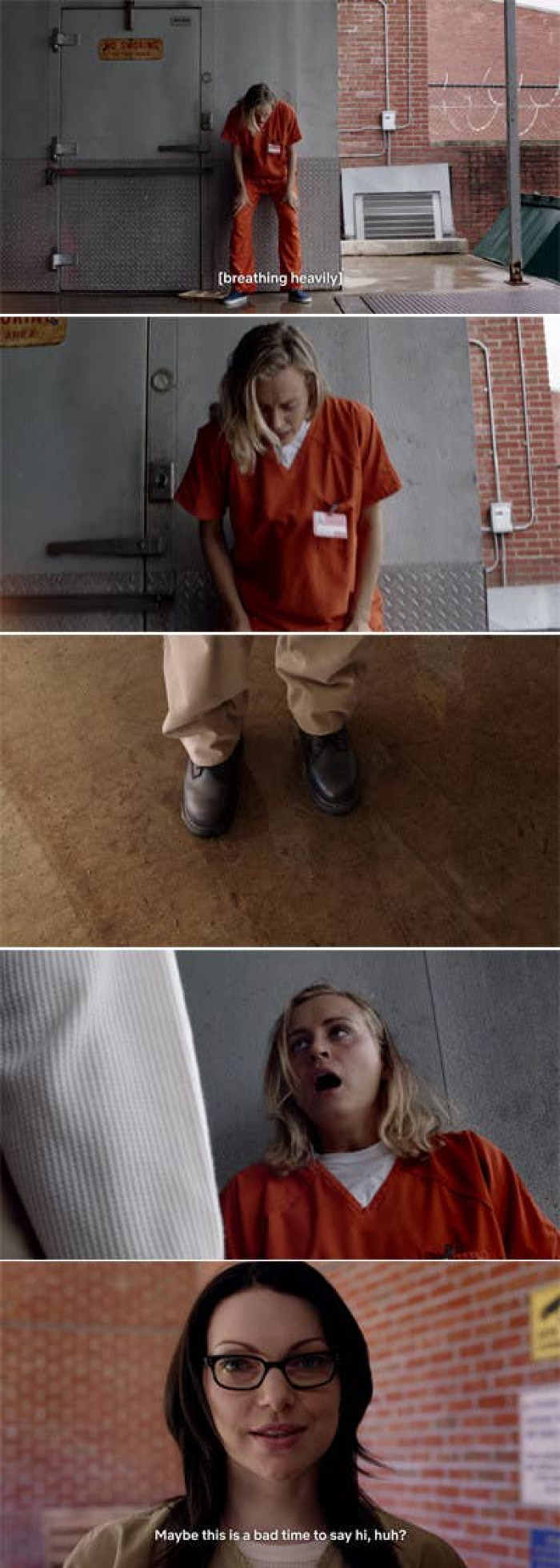 11. Good plot twist: In Orange Is the New Black, Alex showed up in the same prison as Piper.