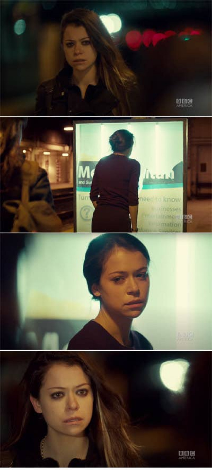 15. Good plot twist: When Sarah noticed the woman who jumped in front of a speeding train, she noticed that they shared the same look on Orphan Black.