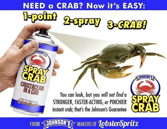 2. If only it were this easy to catch crabs.