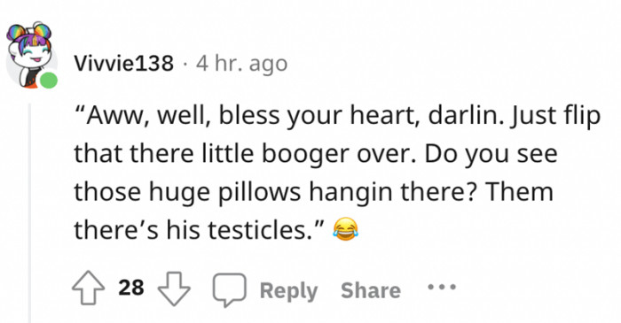 And some of them suggested the correct response: