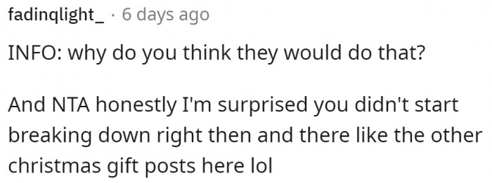 Other redditors are wondering about it too.