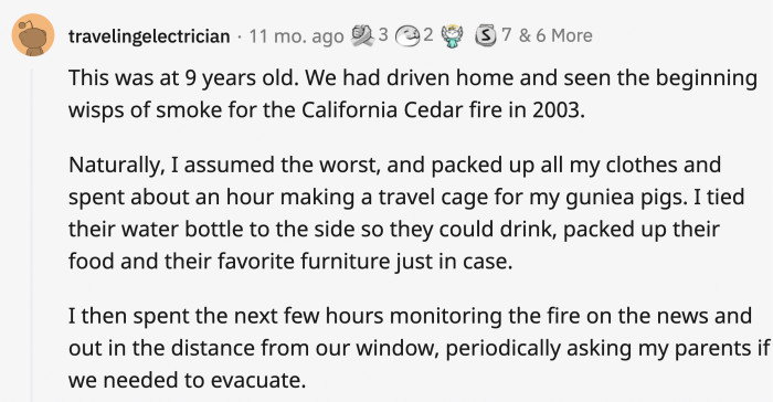 19. This was an unpredictable situation, and being prepared is common sense