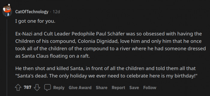 1. Imagine being jealous of Santa Claus