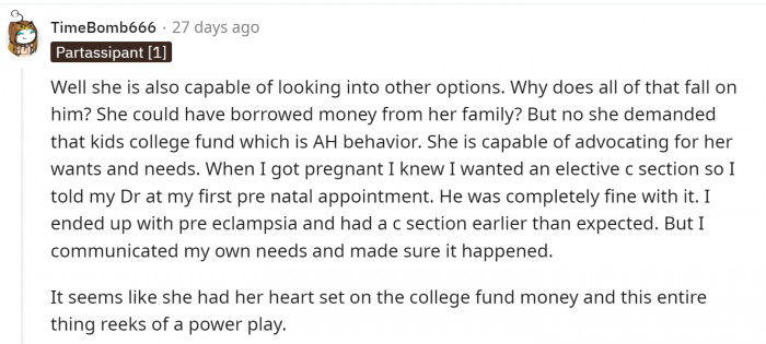 New Wife Has Her Heart Set on That Fund...