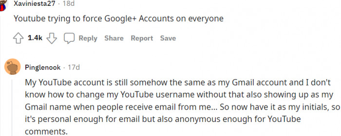 YouTube forcing Gmail accounts on everyone