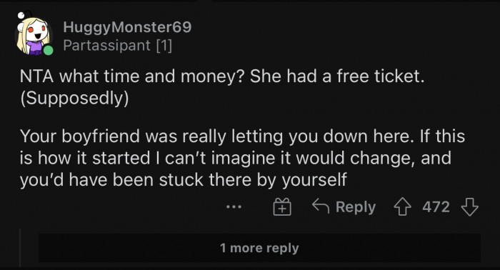 If anything, they wasted HER time and money.