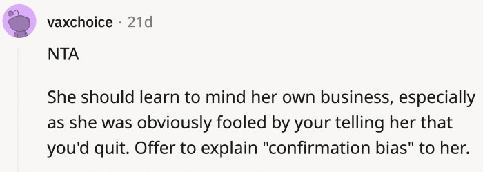 OP's mom was so convinced that the birth control was causing the mood swings that she immediately believed OP's original lie