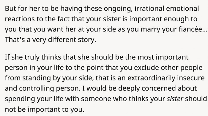 At this rate, if they get married, OP will have no other people left in his life except for her.
