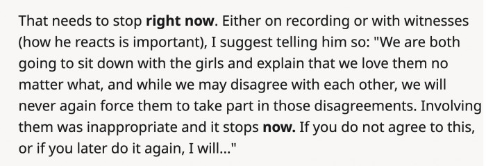 Redditor offered a way to handle the confrontation.