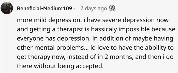31. Regular and not Covid-induced depression