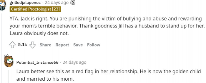 3. Laura should see this as a red flag