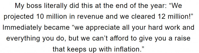 Then what is the point of earning more than projected revenue?