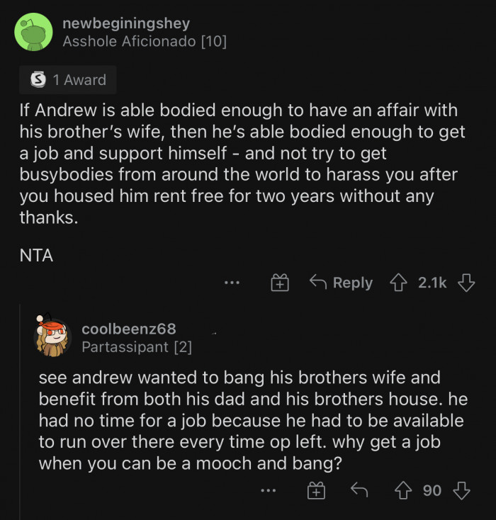 Only good people receive help when they are struggling, not a-holes.