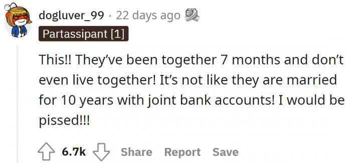 It's only natural to be upset. It's a financial matter, after all.