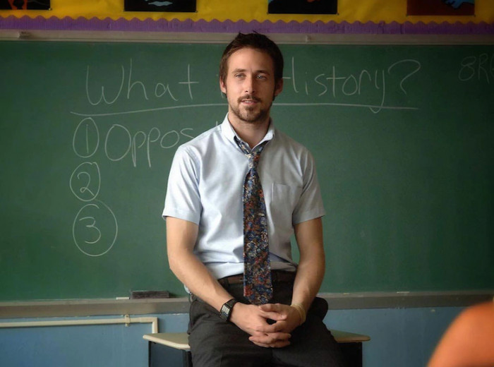 3. Ryan Gosling stars as a high school teacher and secret drug addict in the 2006 drama Half Nelson