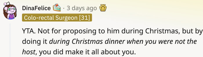 More Redditors leaned towards OP being the a**hole, and here's what they've got to say