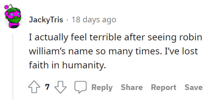 It's definitely sad.