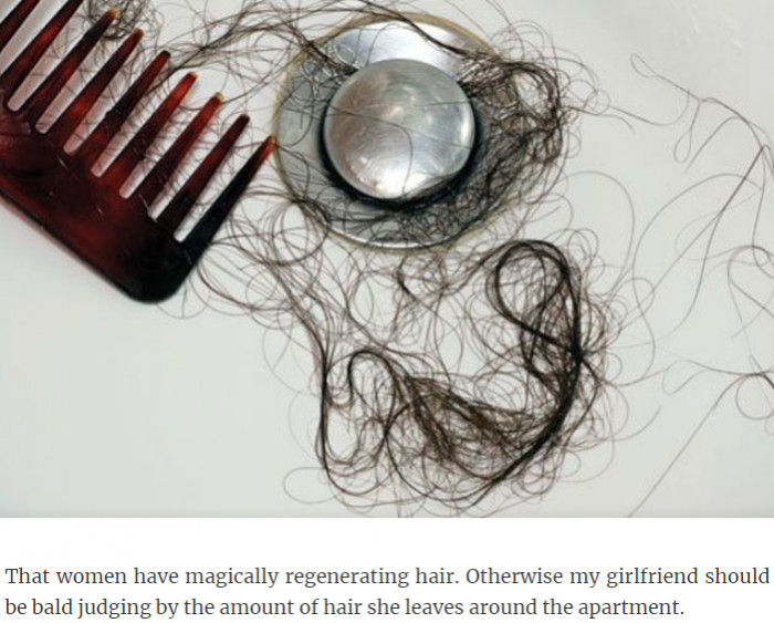 Women have magically regenerating hair