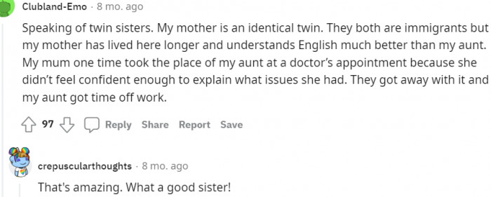 Such an amazing sister...