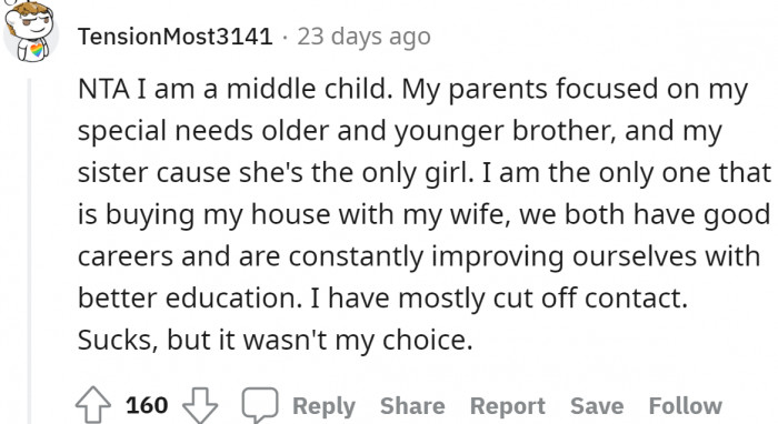 Sometimes, it makes you wonder why family would be like that.