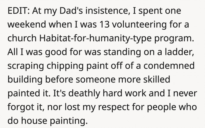 A continuation of the comment