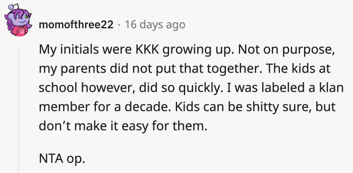 It's just asking for trouble, and the other kids will definitely pick on him.