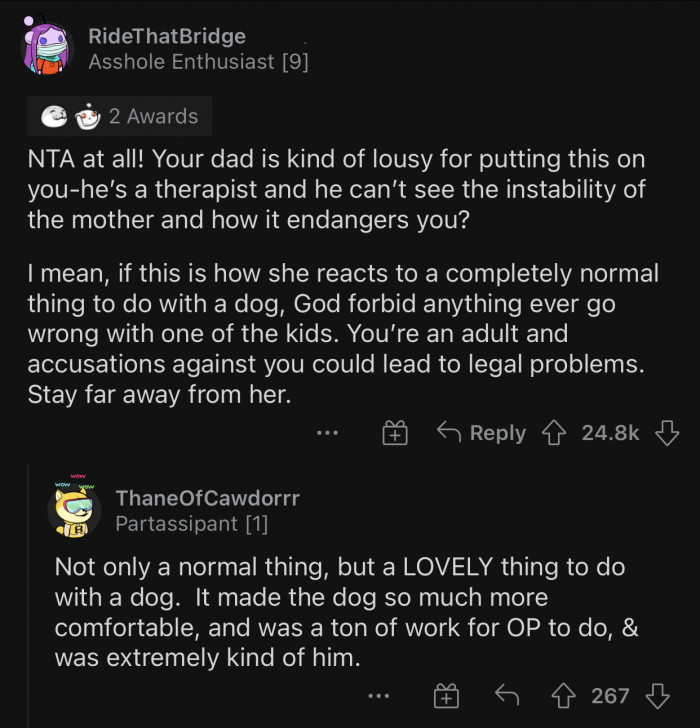 God forbid anything ever goes wrong with one of the kids.