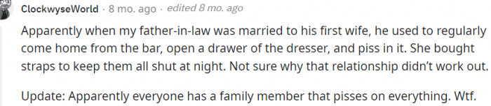 Everyone has someone that pisses on everything...