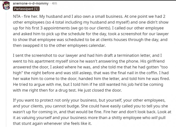 This business owner emphasizes the need for him to protect himself