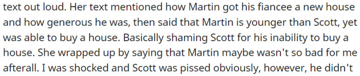 Martin got his fiancée a house