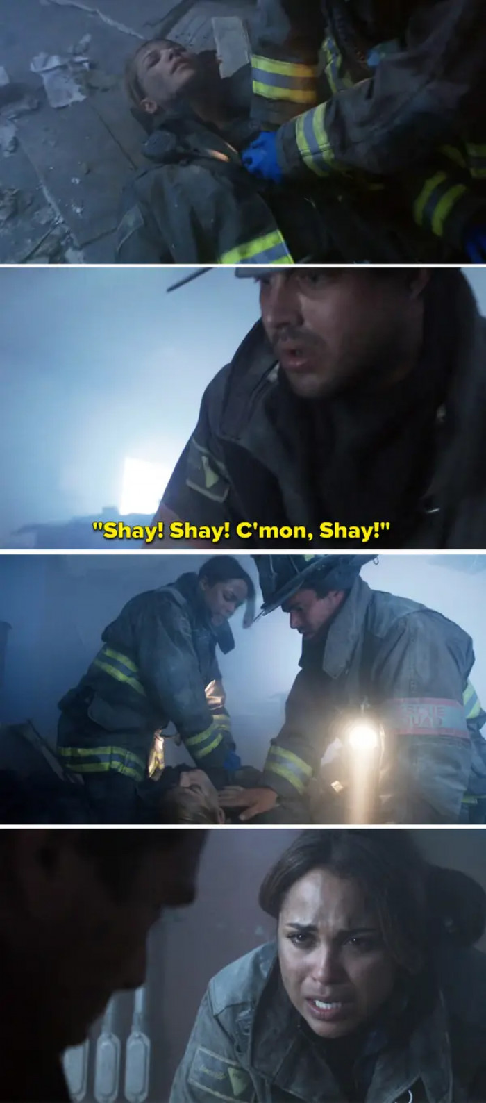 16. In Chicago Fire, when Shay was suddenly killed during an explosion