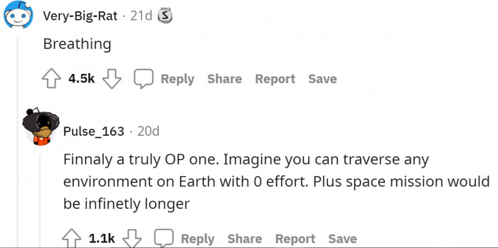 So everyone could go to the moon without having to think about running out of oxygen.