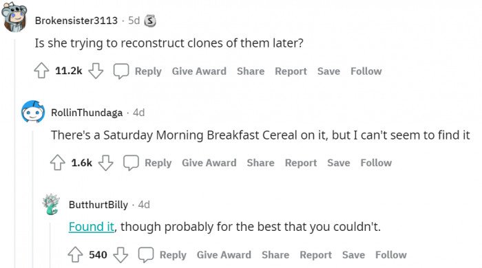 #1 Is she making clones?