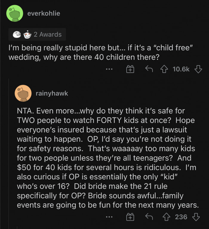 So many safety issues are involved.