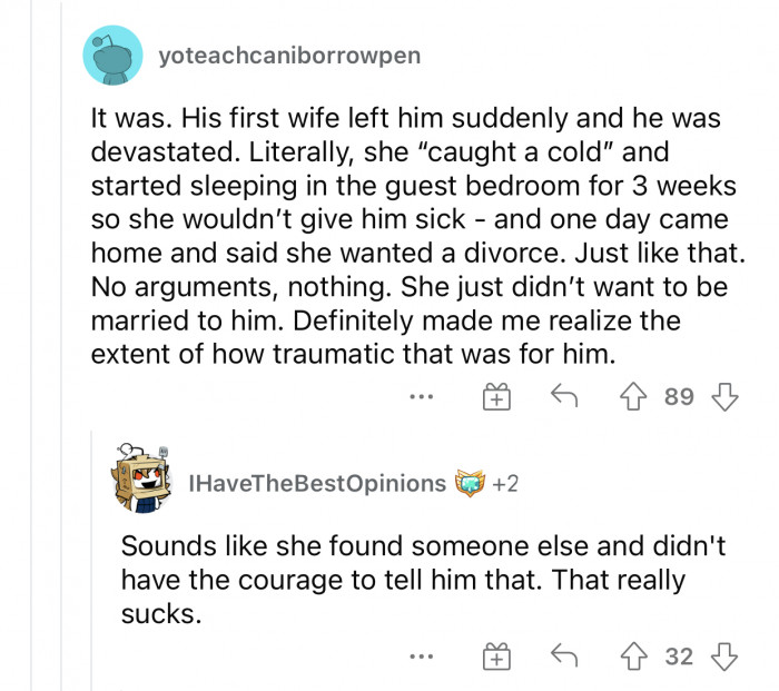 Things like this stay with you forever; the trauma is real.