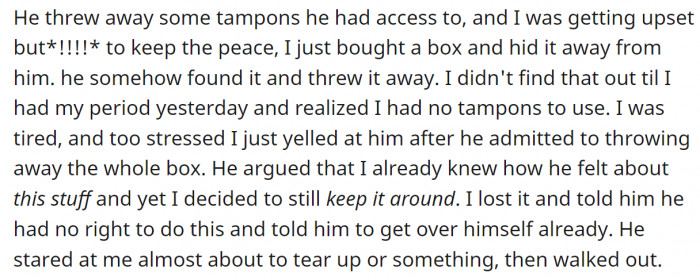 Whenever he saw them, he would throw them away.