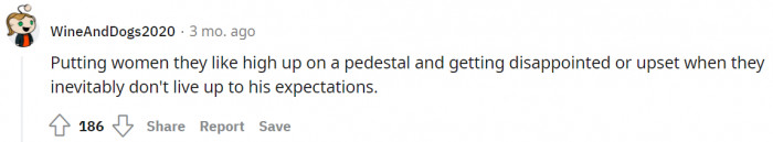 When women don't meet the expectations they set for their own gain.