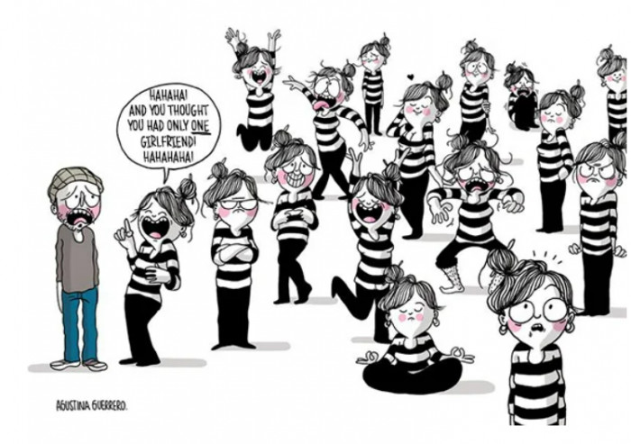 8. With a new day comes a new character for my boyfriend to deal with.