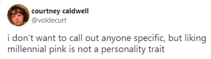 13. The sky is pink.