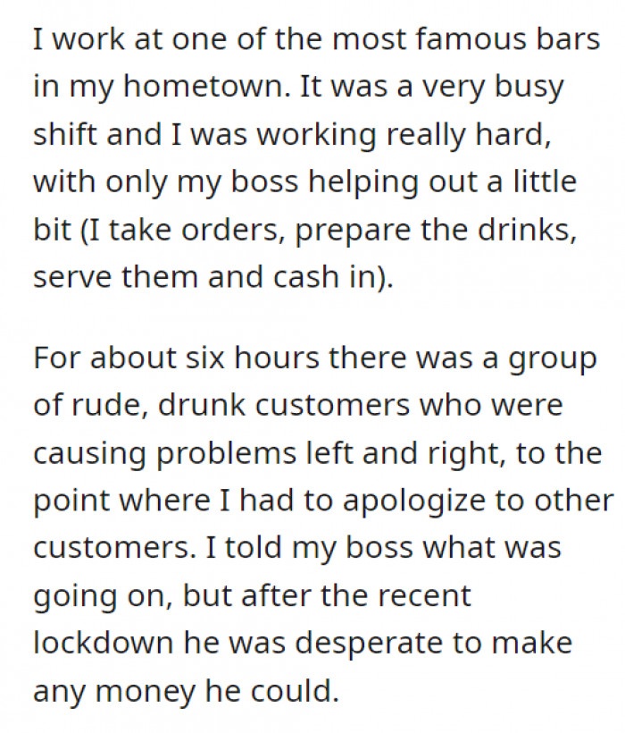 They were in a pinch, so they had to put up with it