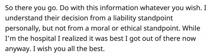 She also realized that it's probably for the best that she got out of that company early.