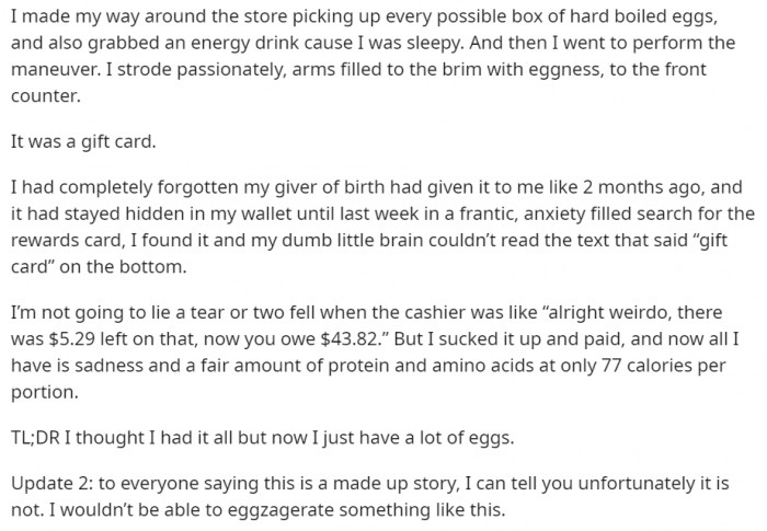 But it turns out there is no such thing as free lunch