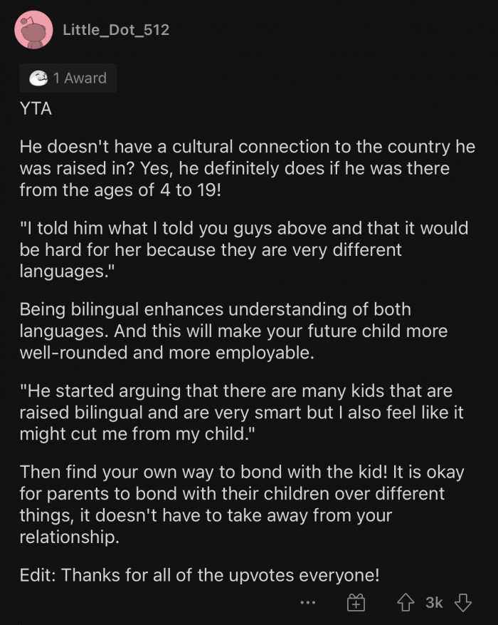 He lived there long enough to be attached to the country.