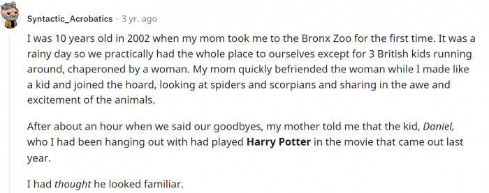 4. He did look familiar