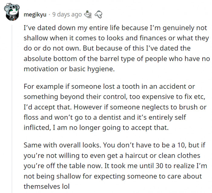 6. Basic hygiene and taking care of yourself is the bare minimum—for yourself and for others.