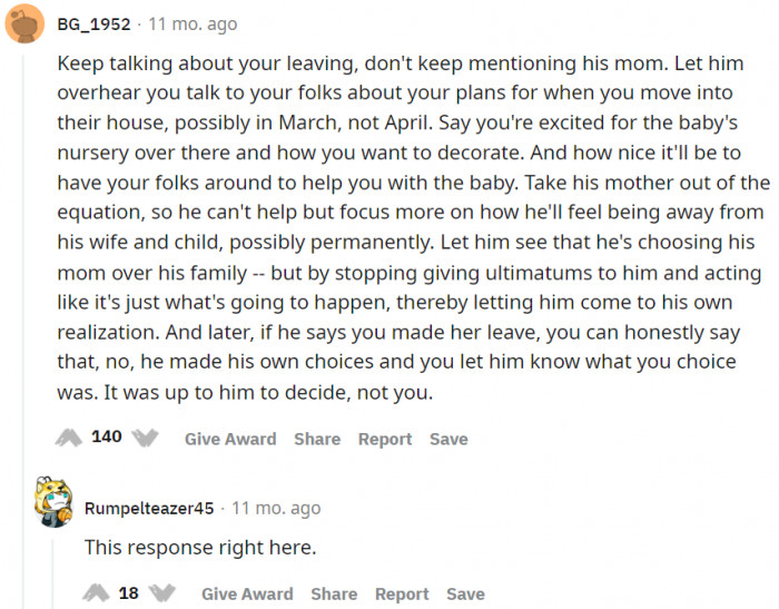 OP should make her wishes loud and clear.