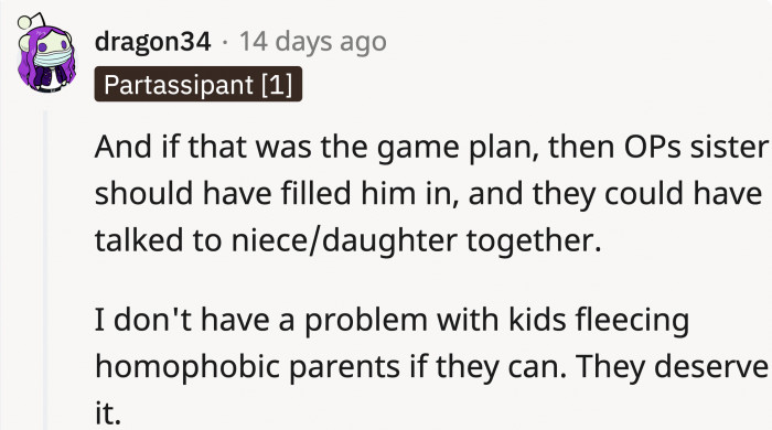 It could've been a team effort and they would've still gotten more out of the parents
