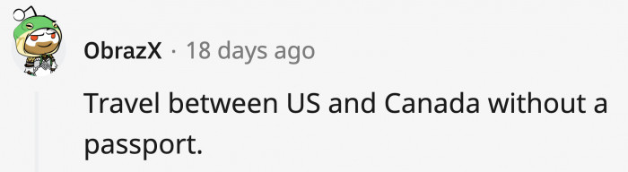 1. Crossing the Canadian and Mexican border without a passport or ID