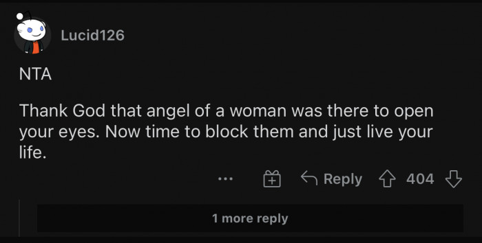 That woman was in the right place at the right time.